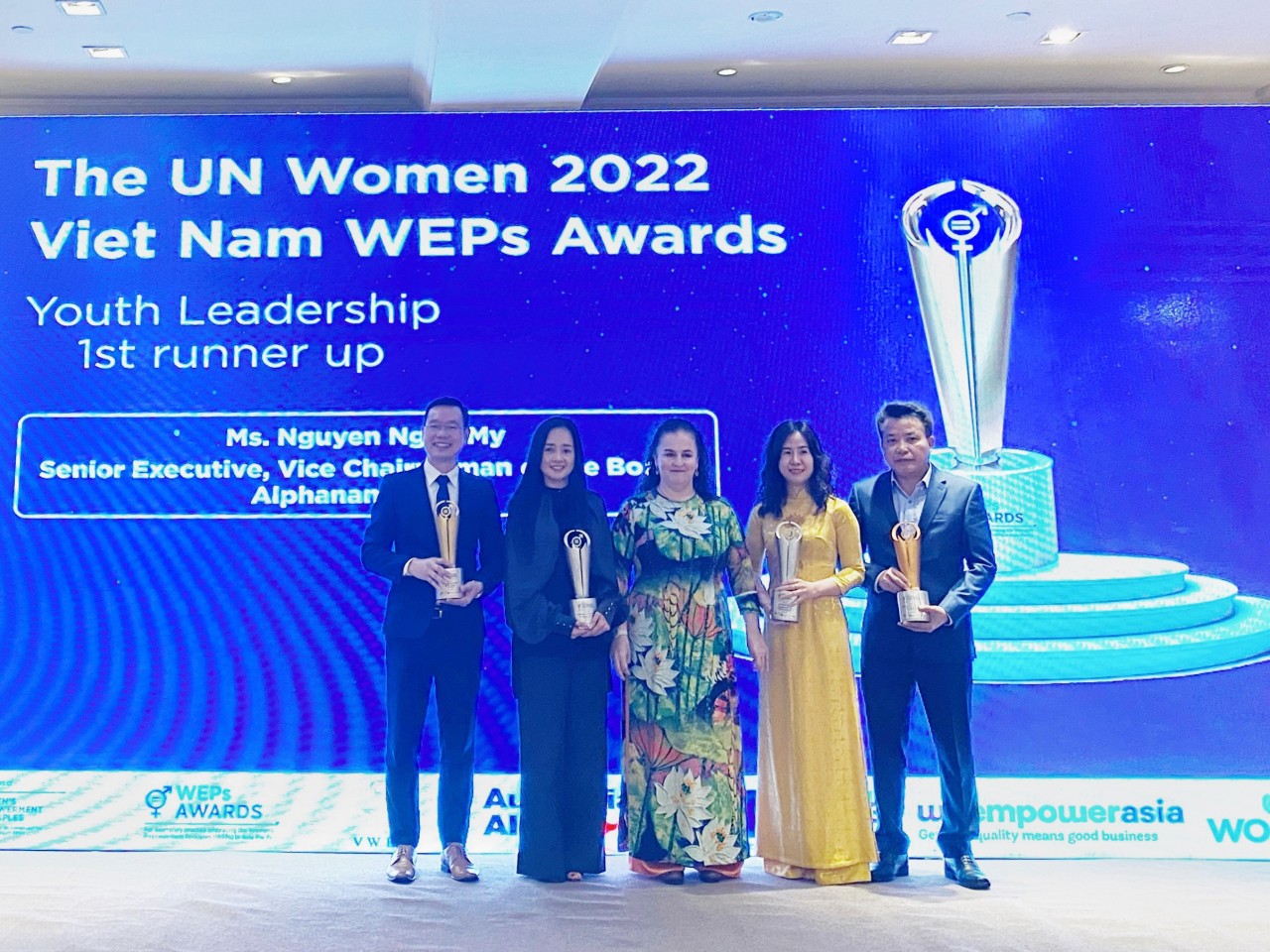 Công ty, cá nhân đoạt giải thưởng WEPs Awards 2022 ở hạng mục 15 doanh nghiệp Việt Nam được trao giải thưởng nhờ những đóng góp thúc đẩy bình đẳng giới