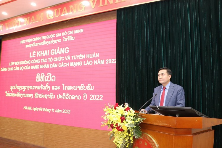 Khai giảng 02 lớp bồi dưỡng cho cán bộ lãnh đạo, quản lý của Lào Khai giảng 02 lớp bồi dưỡng cho cán bộ lãnh đạo, quản lý của Lào