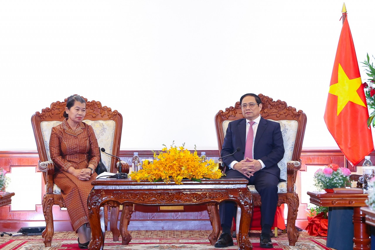 Thủ tướng Phạm Minh Chính tiếp Phó Thủ tướng Campuchia Men Sam An Thủ tướng Phạm Minh Chính tiếp Phó Thủ tướng Campuchia Men Sam An
