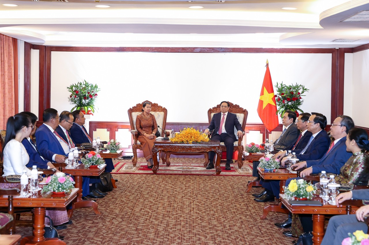 Thủ tướng Phạm Minh Chính tiếp Phó Thủ tướng Campuchia Men Sam An Thủ tướng Phạm Minh Chính tiếp Phó Thủ tướng Campuchia Men Sam An