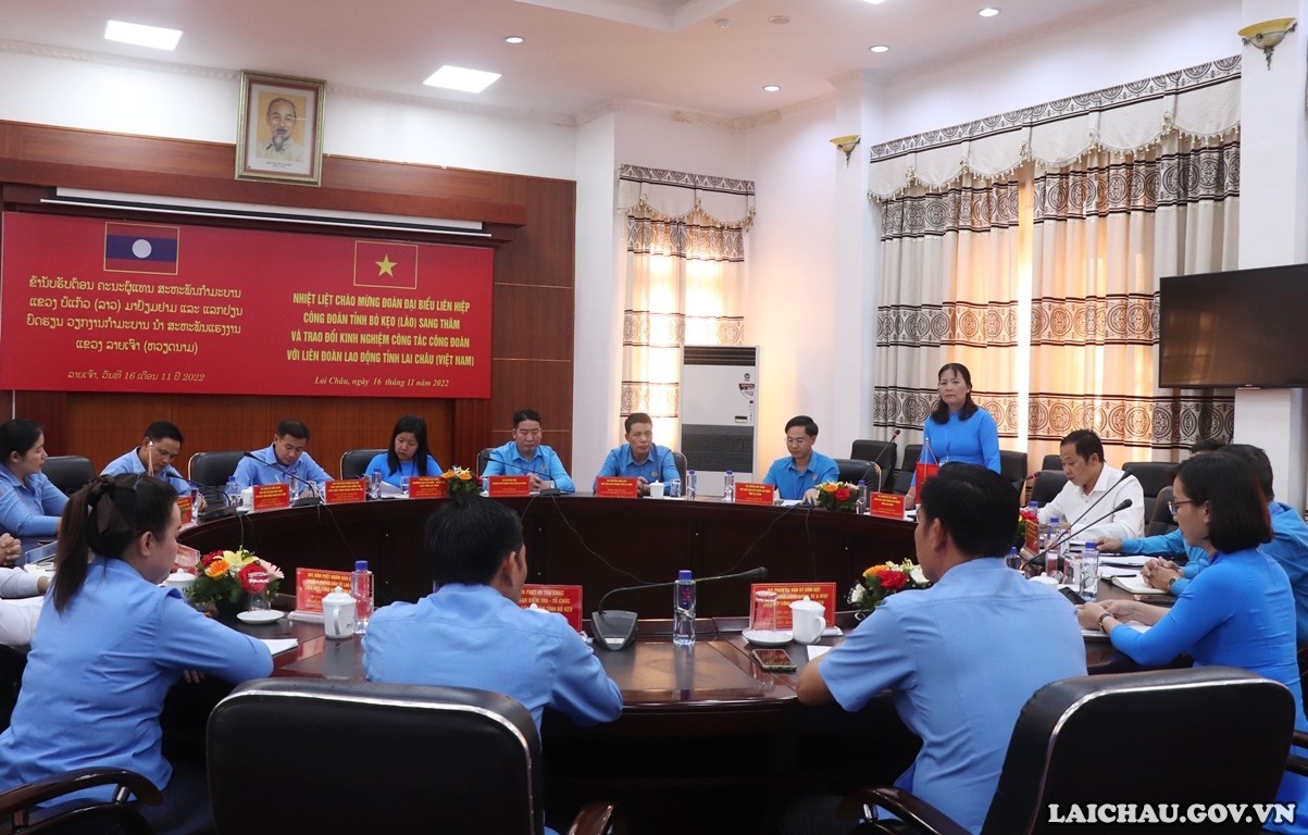 Quang cảnh buổi làm việc (Ảnh: laichau.gov.vn). Quang cảnh buổi làm việc (Ảnh: laichau.gov.vn).
