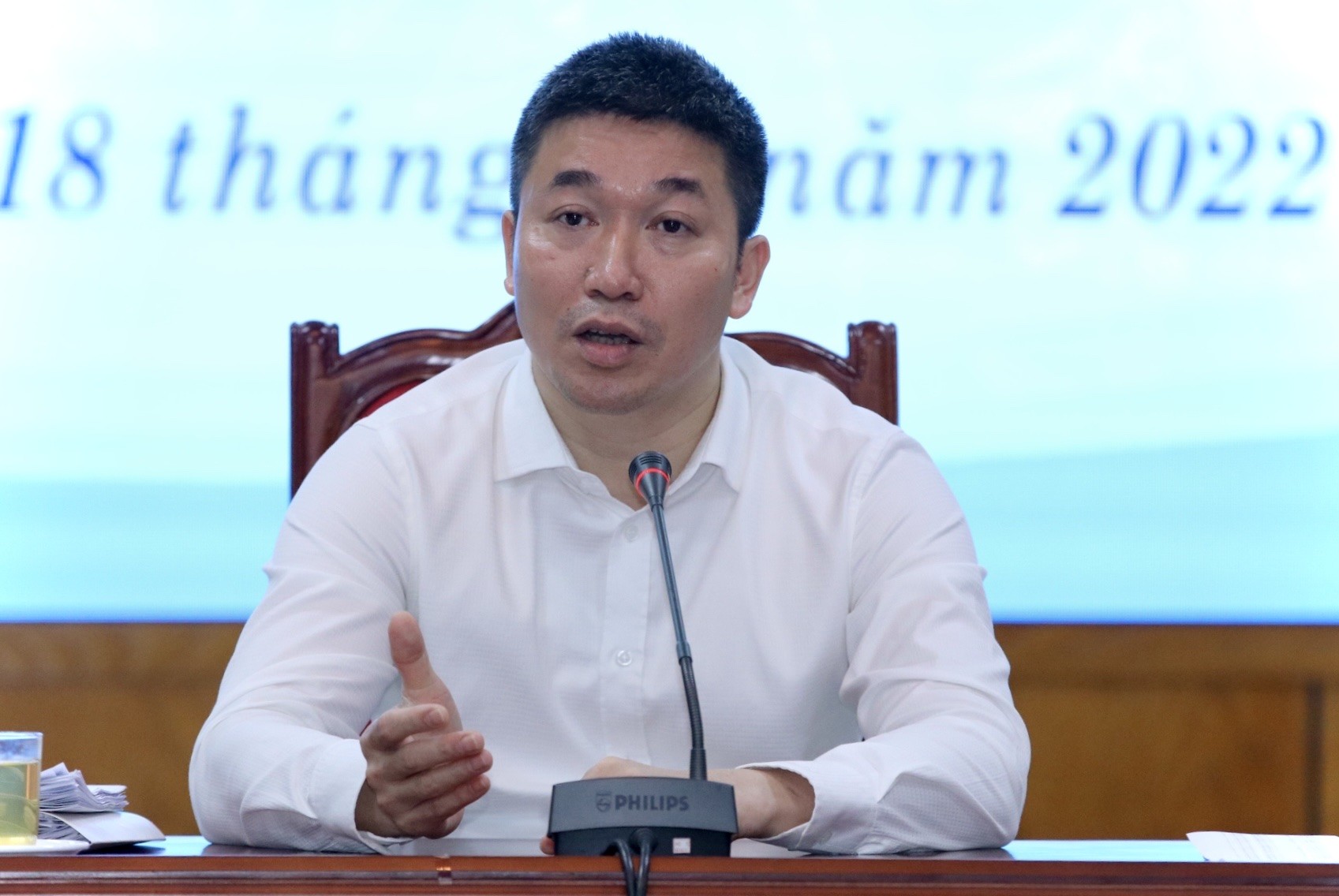 Ông Phan Anh Sơn phát biểu tại cuộc gặp gỡ báo chí (Ảnh: Thu Hà). Ông Phan Anh Sơn phát biểu tại cuộc gặp gỡ báo chí (Ảnh: Thu Hà).