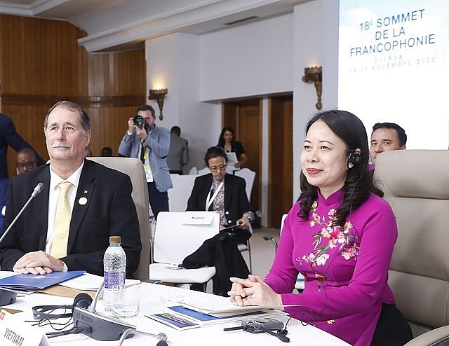 Vice President Võ Thị Ánh Xuân at the summit. — VNA/VNS Photo Vice President Võ Thị Ánh Xuân at the summit. — VNA/VNS Photo