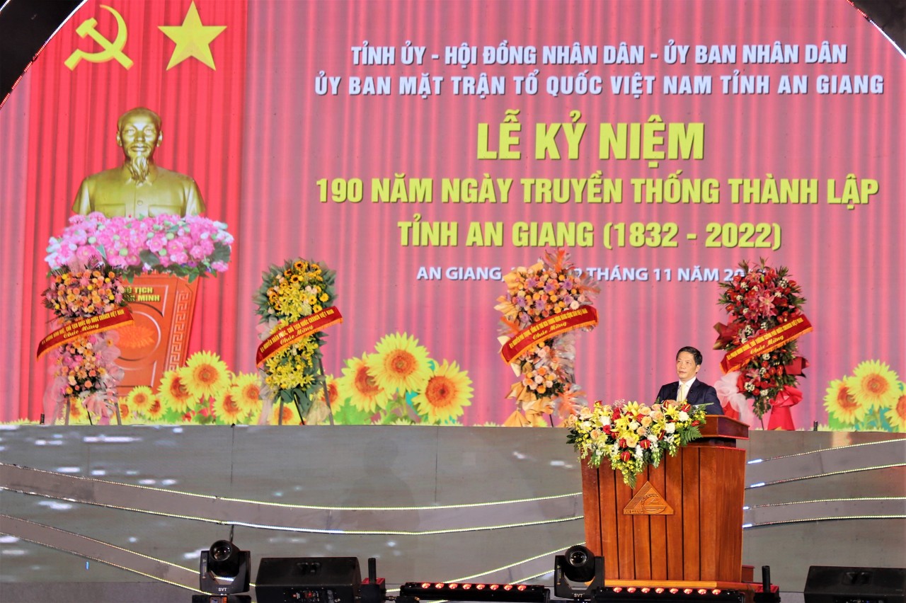 An Giang long trọng tổ chức kỷ niệm 190 năm thành lập tỉnh An Giang long trọng tổ chức kỷ niệm 190 năm thành lập tỉnh