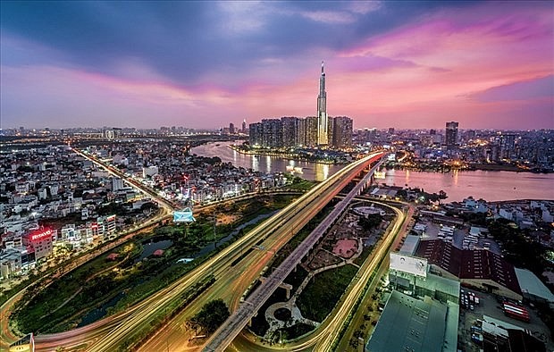 A view of Ho Chi Minh City from above. Photo: VNA A view of Ho Chi Minh City from above. Photo: VNA