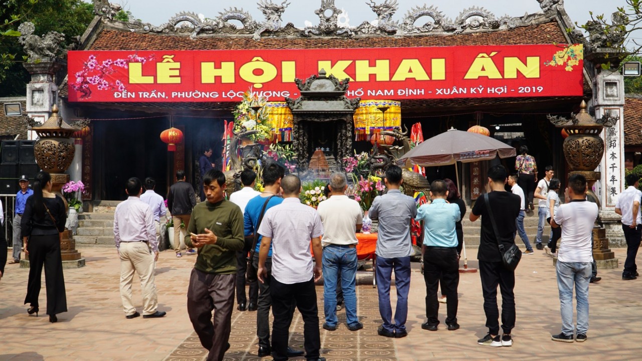 Lễ hội khai ấn đền Trần năm 2019 (Ảnh minh họa). Lễ hội khai ấn đền Trần năm 2019 (Ảnh minh họa).