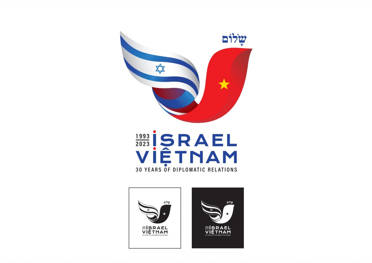 logo kỷ niệm 30 năm quan hệ Israel - Việt Nam logo kỷ niệm 30 năm quan hệ Israel - Việt Nam