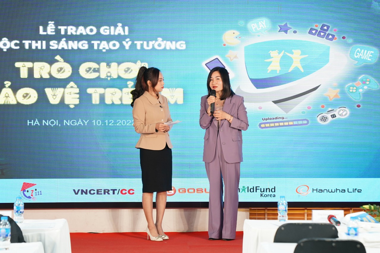 Cuộc thi Sáng tạo Ý tưởng trò chơi: vaccine số để bảo vệ cho trẻ em trên không gian mạng