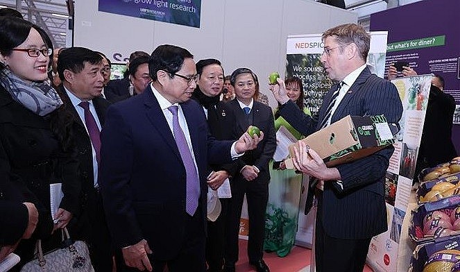 Prime Minister Pham Minh Chinh visits the World Horti Centre (WHC) in South Holland province, the Netherlands (Photo: VNA) Prime Minister Pham Minh Chinh visits the World Horti Centre (WHC) in South Holland province, the Netherlands (Photo: VNA)