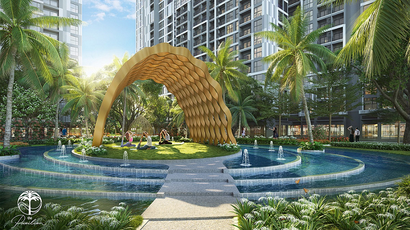 Đảo tập Yoga dưới chân tòa nhà Pavilion Premium - nơi chủ nhân hồi phục sức khỏe sau những ngày làm việc mệt mỏi. Đảo tập Yoga dưới chân tòa nhà Pavilion Premium - nơi chủ nhân hồi phục sức khỏe sau những ngày làm việc mệt mỏi.