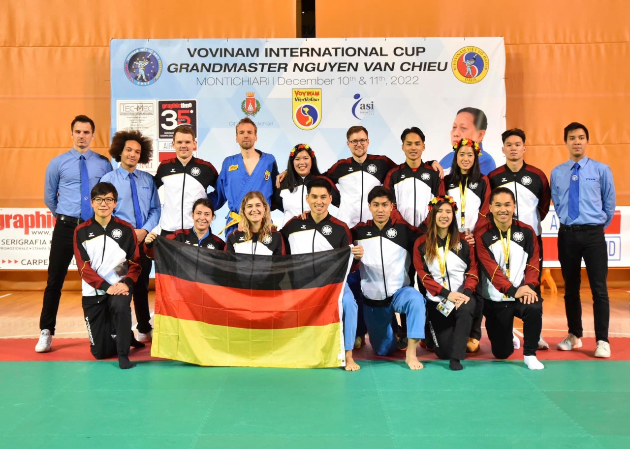 German team. Source: Laura Macchini/European Vovinam Viet Vo Dao Federation - EVVF German team. Source: Laura Macchini/European Vovinam Viet Vo Dao Federation - EVVF