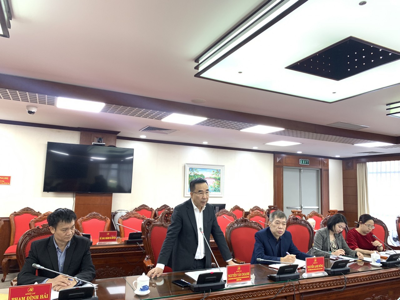 Ông Nguyễn Văn Doanh, Phó Chủ tịch Liên hiệp các tổ chức hữu nghị Việt Nam phát biểu tại buổi làm việc (Ảnh: Quỳnh Hoa). Ông Nguyễn Văn Doanh, Phó Chủ tịch Liên hiệp các tổ chức hữu nghị Việt Nam phát biểu tại buổi làm việc (Ảnh: Quỳnh Hoa).