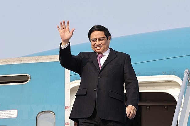 Prime Minister Pham Minh Chinh arrives in Hanoi on December 16 afternoon, concluding a successful trip to Europe. Photo: VNA Prime Minister Pham Minh Chinh arrives in Hanoi on December 16 afternoon, concluding a successful trip to Europe. Photo: VNA