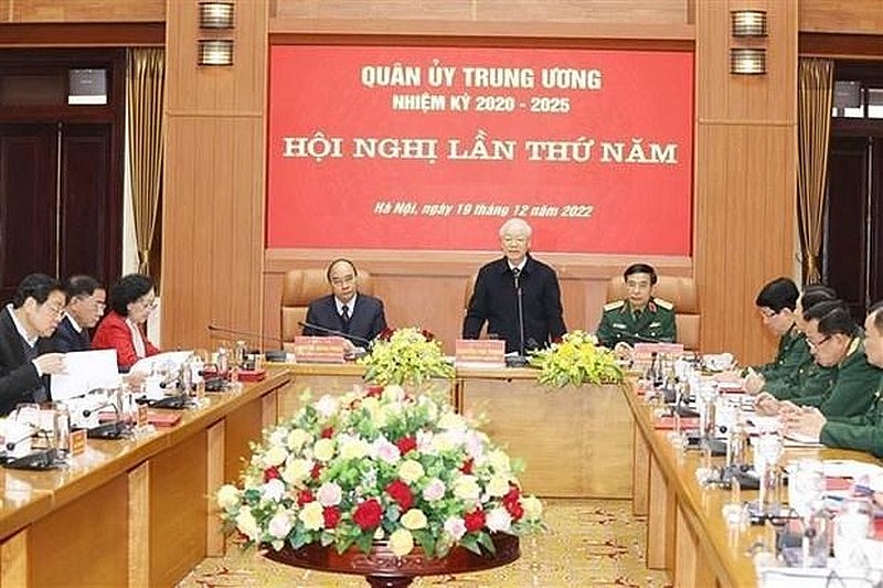 Party General Secretary Nguyen Phu Trong speaks at the session. (Photo: VNA) Party General Secretary Nguyen Phu Trong speaks at the session. (Photo: VNA)