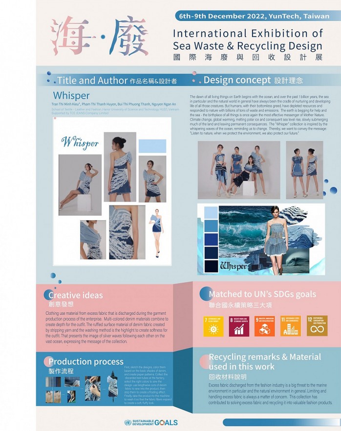 Exhibition poster of Vietnamese Fashion Students Celebrate the Art of