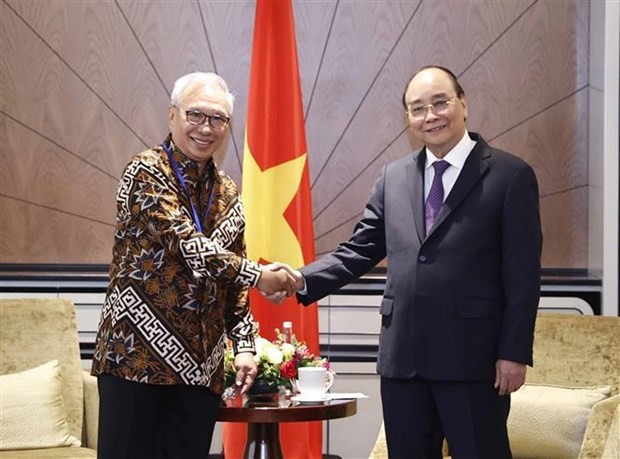 President Meets Indonesian Leaders, Friendship Association President Meets Indonesian Leaders, Friendship Association