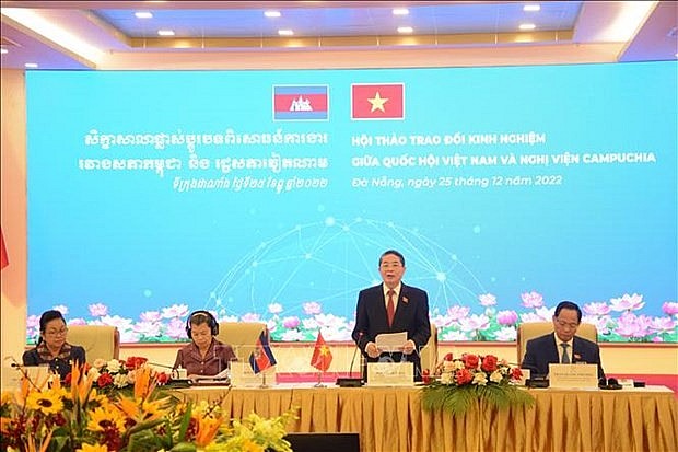 Vietnamese NA Vice Chairman Nguyen Duc Hai speaks at the workshop. Photo: VNA Vietnamese NA Vice Chairman Nguyen Duc Hai speaks at the workshop. Photo: VNA