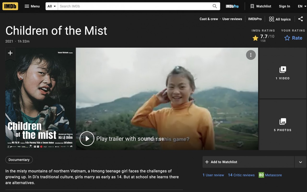 Vietnamese Documentary Film “Children of the Mist” Lands in the Top 15 for 2023 Oscars Nomination Vietnamese Documentary Film “Children of the Mist” Lands in the Top 15 for 2023 Oscars Nomination