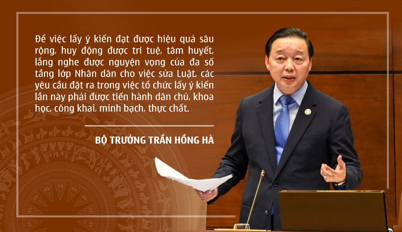 Bộ trưởng Tài nguyên và Môi trường Trần Hồng Hà: Áp lực với tôi là phải đảm bảo tính khả thi của luật