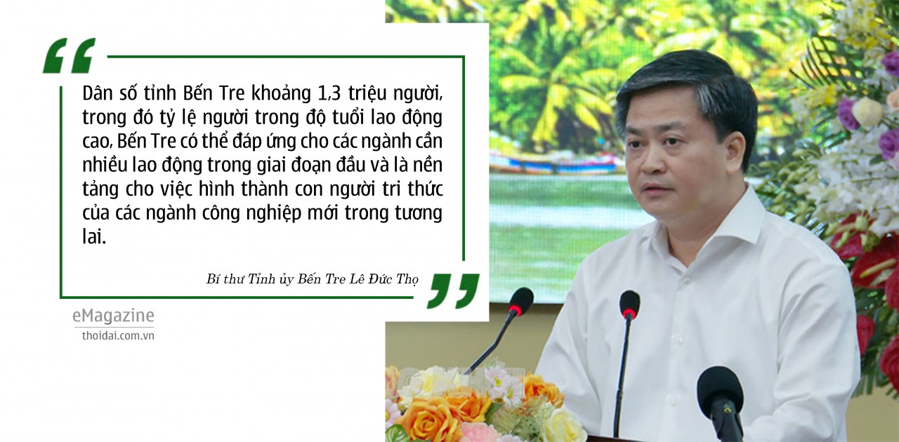 Bí thư Tỉnh uỷ Lê Đức Thọ: Trăn trở nhất là Bến Tre phát triển nhanh nhưng chưa xứng với tiềm năng Bí thư Tỉnh uỷ Lê Đức Thọ: Trăn trở nhất là Bến Tre phát triển nhanh nhưng chưa xứng với tiềm năng