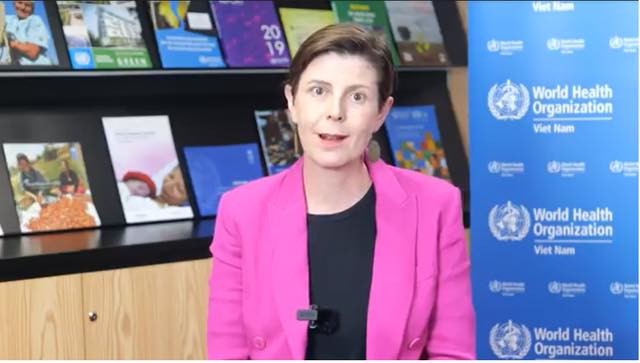 Chief Representative of the World Health Organisation (WHO) in Vietnam Dr. Angela Pratt. Chief Representative of the World Health Organisation (WHO) in Vietnam Dr. Angela Pratt.