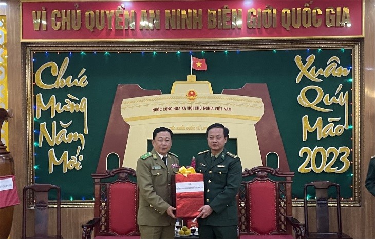 Tỉnh Kandal (Campuchia) và tỉnh Savannakhet (Lào) thăm, chúc tết cổ tuyền Việt Nam