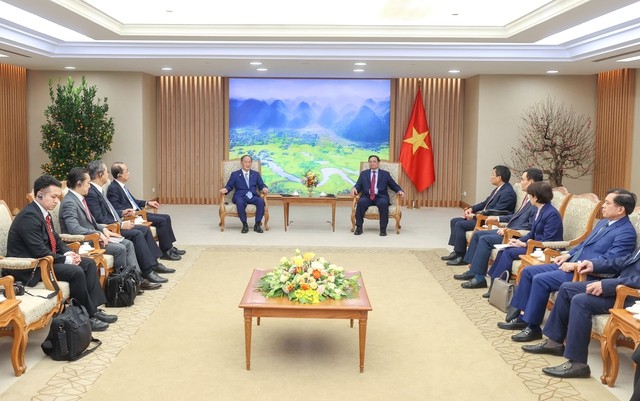 Thủ tướng Phạm Minh Chính tiếp nguyên Thủ tướng Nhật Bản Suga Yoshihide Thủ tướng Phạm Minh Chính tiếp nguyên Thủ tướng Nhật Bản Suga Yoshihide