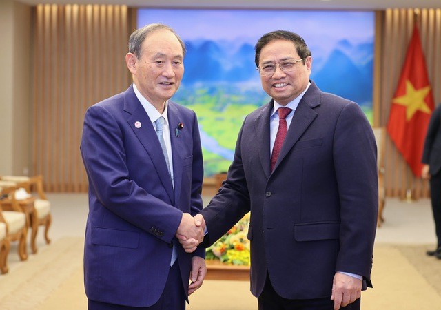 Thủ tướng Phạm Minh Chính tiếp nguyên Thủ tướng Nhật Bản Suga Yoshihide Thủ tướng Phạm Minh Chính tiếp nguyên Thủ tướng Nhật Bản Suga Yoshihide