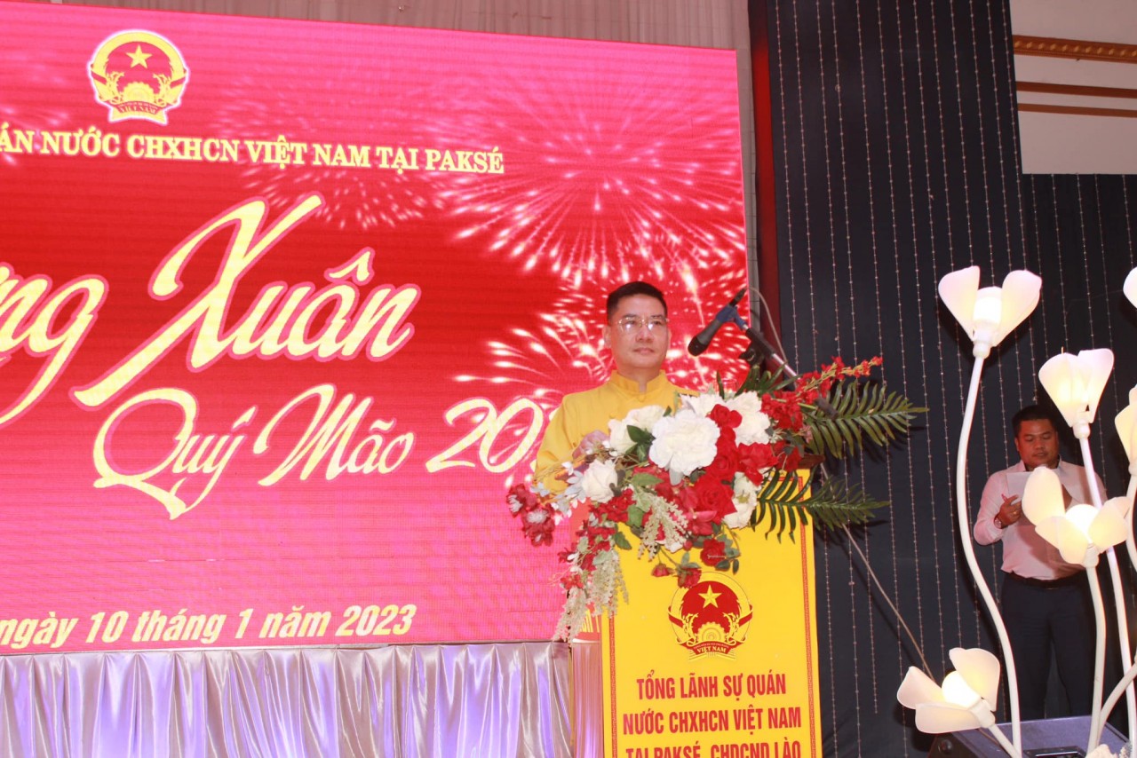 Kiều bào tại 4 tỉnh Nam Lào vui tết Cộng đồng năm 2023 Kiều bào tại 4 tỉnh Nam Lào vui tết Cộng đồng năm 2023