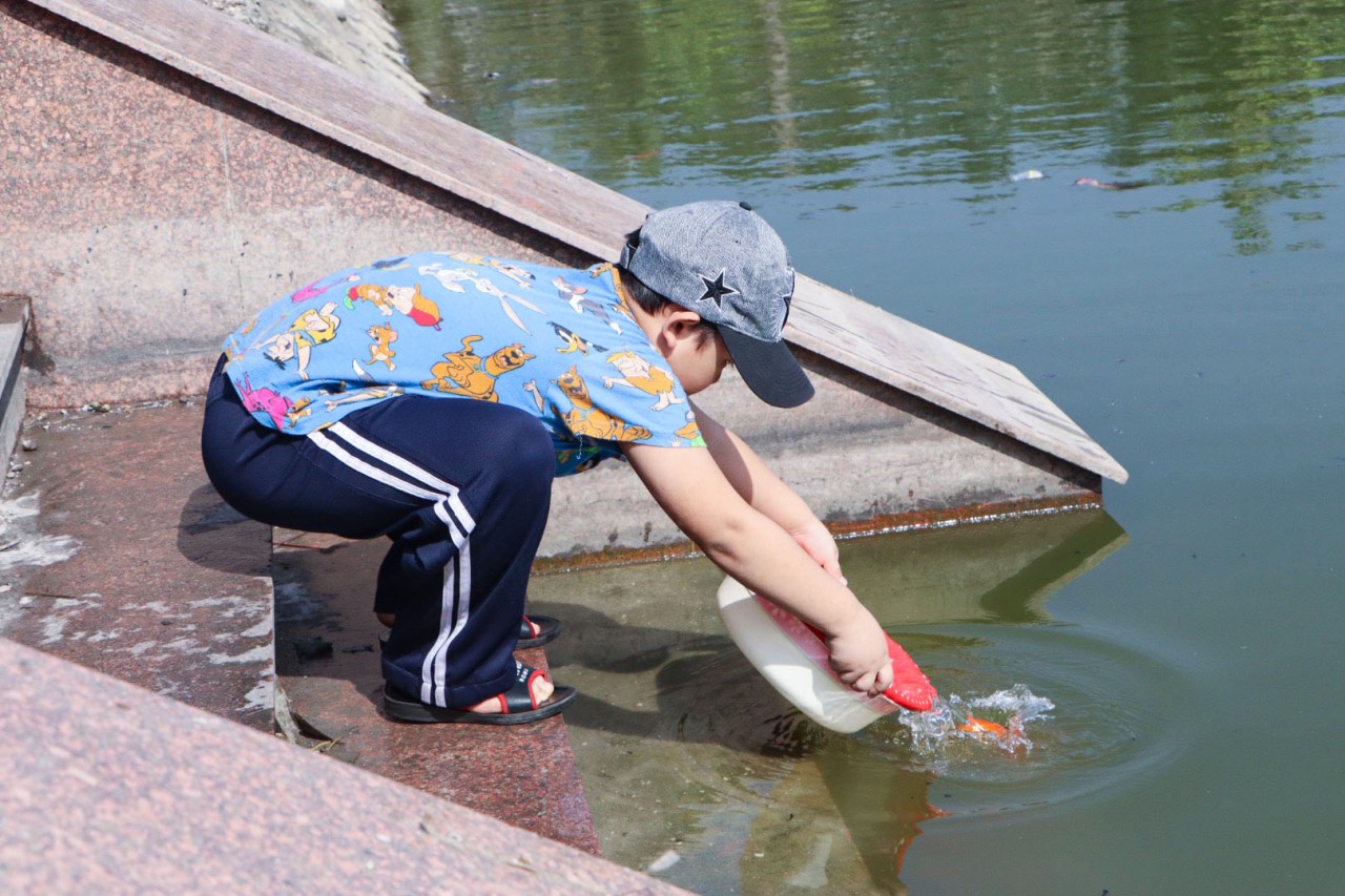 Hà Nội: Nhiều biện pháp hỗ trợ thả cá trong ngày tiễn Táo công Hà Nội: Nhiều biện pháp hỗ trợ thả cá trong ngày tiễn Táo công