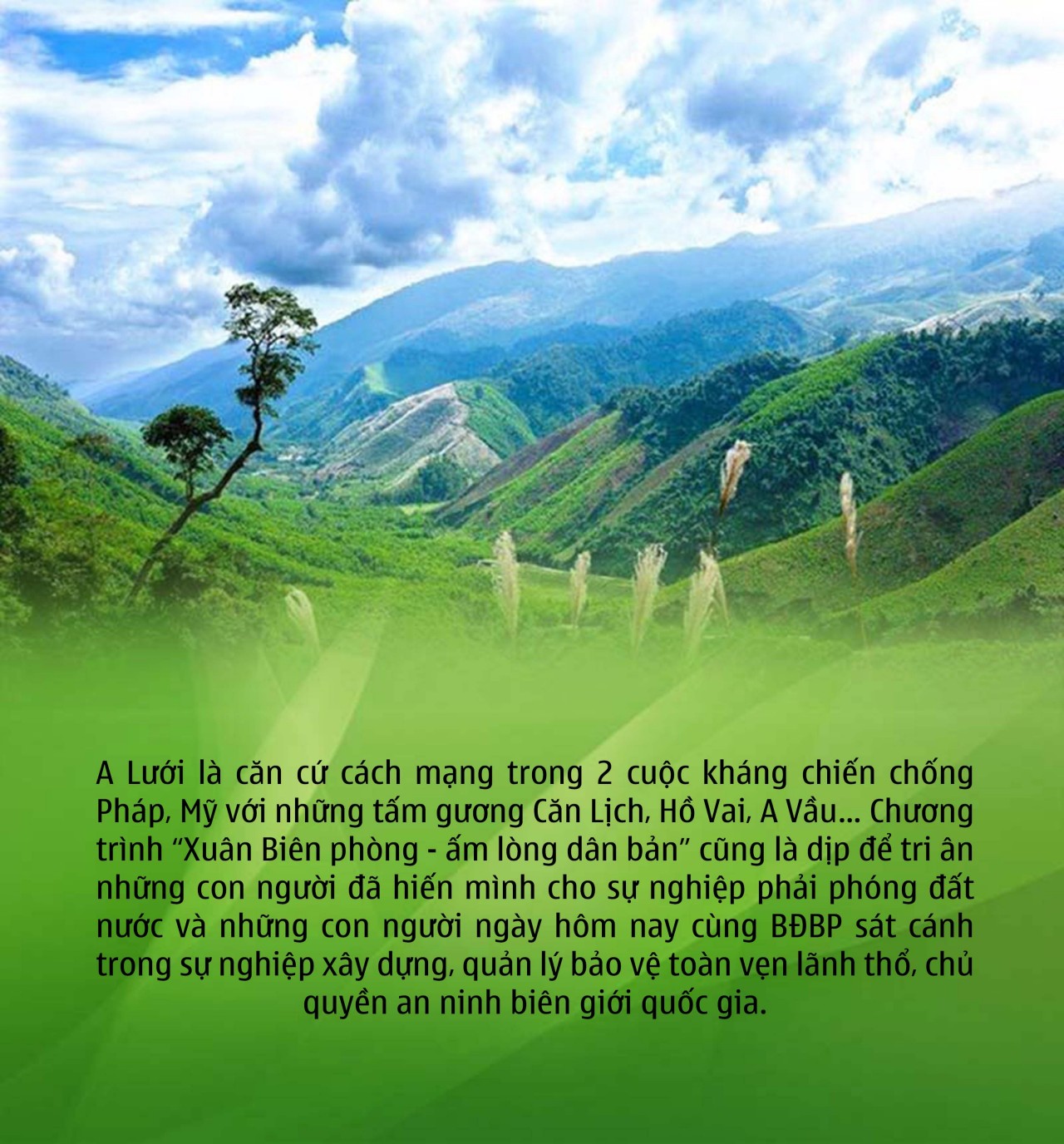 Xuân đã về trên biên cương: Để đồng bào có cái Tết ấm lo Xuân đã về trên biên cương: Để đồng bào có cái Tết ấm lo