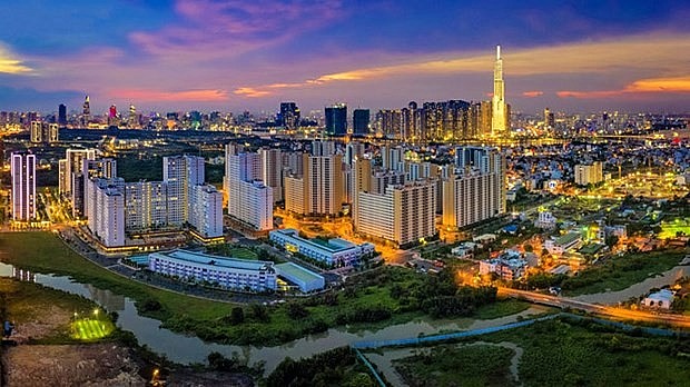 In 2022, Ho Chi Minh City's gross regional domestic product (GRDP) increases to 9.03% over the previous year and exceeds the planned target of 6-6.5%. Photo: VNA In 2022, Ho Chi Minh City's gross regional domestic product (GRDP) increases to 9.03% over the previous year and exceeds the planned target of 6-6.5%. Photo: VNA