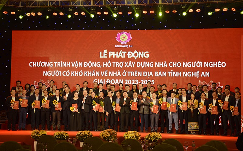 Giai đoạn 2023-2025: Xây dựng hơn 10.100 nhà cho người nghèo, người khó khăn ở Nghệ An Giai đoạn 2023-2025: Xây dựng hơn 10.100 nhà cho người nghèo, người khó khăn ở Nghệ An