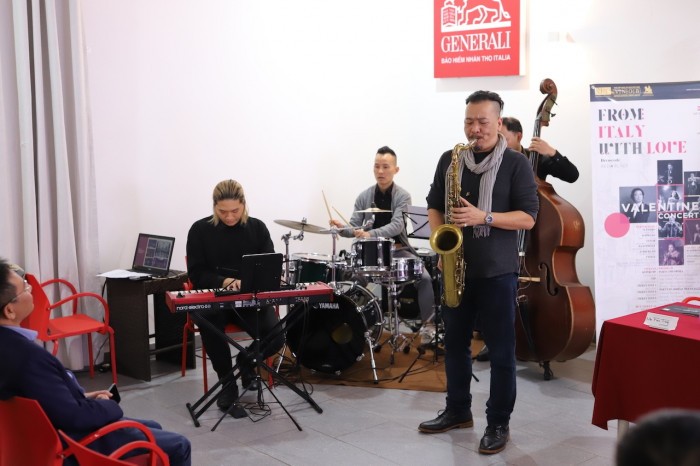 Artists performing at the press conference announcing the event. Photo: Bach Duong Artists performing at the press conference announcing the event. Photo: Bach Duong