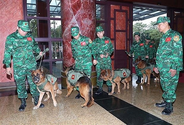Dispatched servicemen ready for the mission in Turkey. (Photo: VNA) Dispatched servicemen ready for the mission in Turkey. (Photo: VNA)