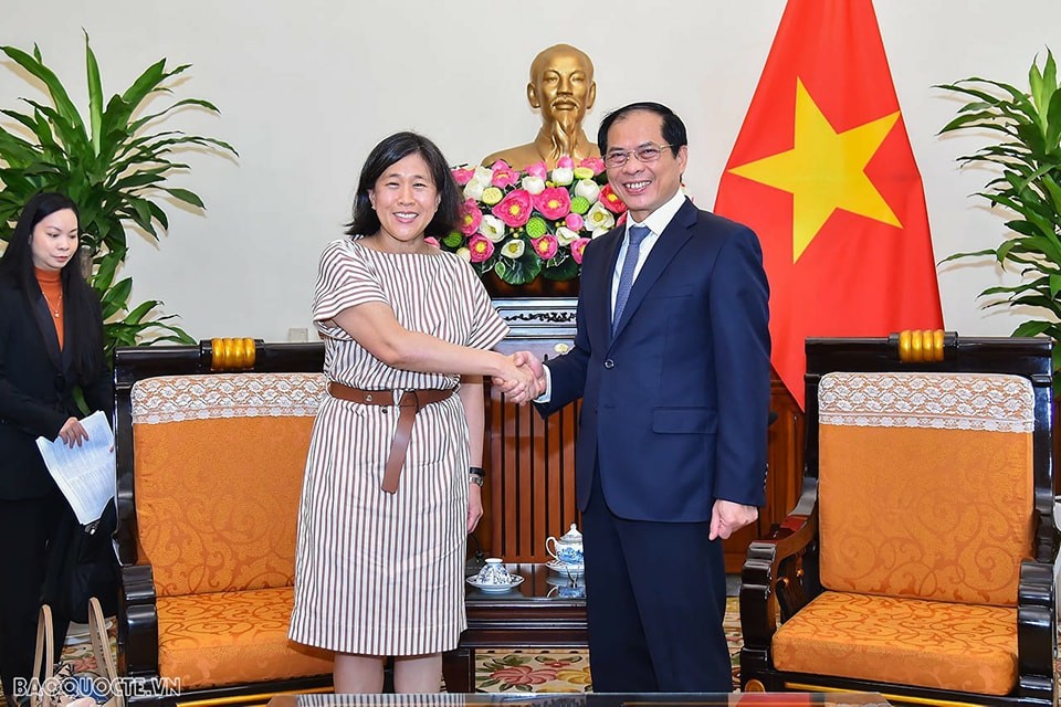 At the reception. Photo: baoquocte.vn At the reception. Photo: baoquocte.vn