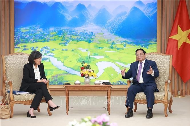 Thủ tướng Phạm Minh Chính tiếp Đại diện Thương mại Hoa Kỳ Katherine Tai Thủ tướng Phạm Minh Chính tiếp Đại diện Thương mại Hoa Kỳ Katherine Tai