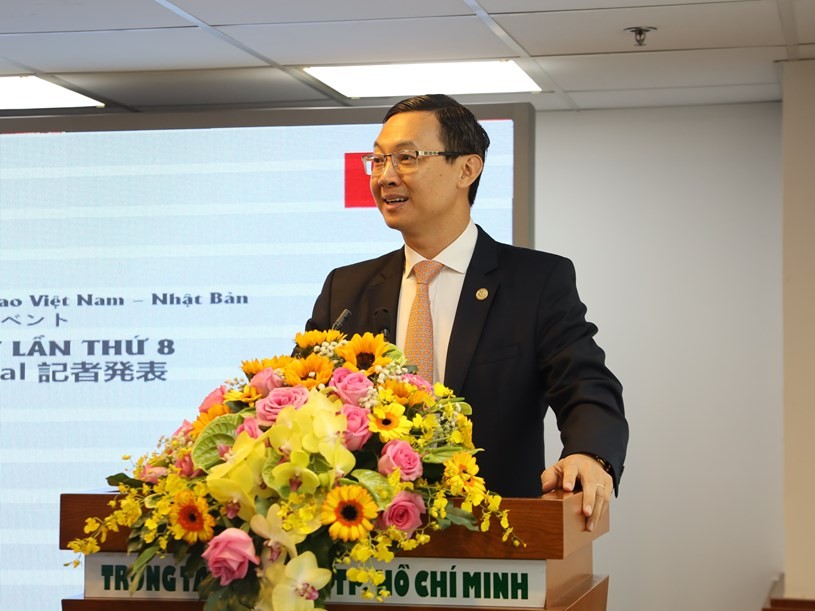 Giám đốc Sở Ngoại vụ TP Trần Phước Anh thông tin về Lễ hội Việt - Nhật lần thứ 8 (Ảnh: Trung tâm báo chí TP.HCM). Giám đốc Sở Ngoại vụ TP Trần Phước Anh thông tin về Lễ hội Việt - Nhật lần thứ 8 (Ảnh: Trung tâm báo chí TP.HCM).
