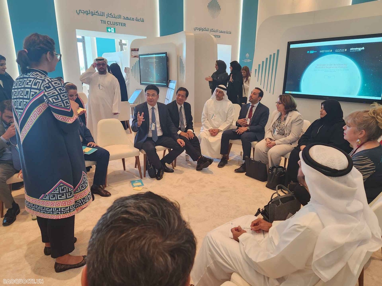 Deputy Minister Pham Quang Hieu spoke at the session on the topic Vietnam's Deputy FM Attends 2023 World Government Summit, Visits UAE