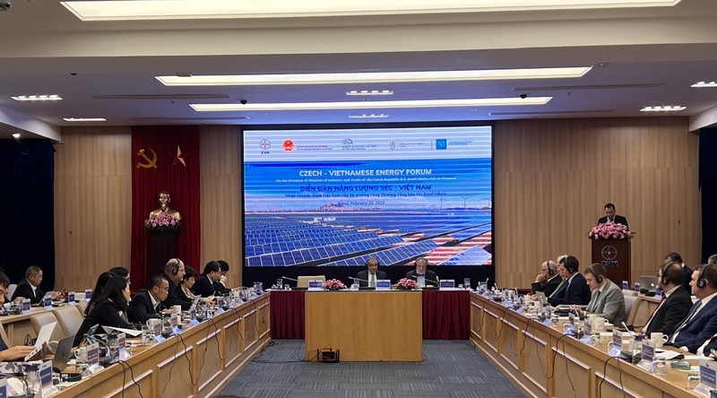 At the Czech - Vietnamese Energy Forum. Photo: NDO At the Czech - Vietnamese Energy Forum. Photo: NDO