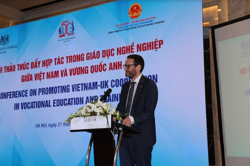 British Ambassador to Vietnam Iain Frew speaks at the event. Source: British Embassy in Vietnam British Ambassador to Vietnam Iain Frew speaks at the event. Source: British Embassy in Vietnam