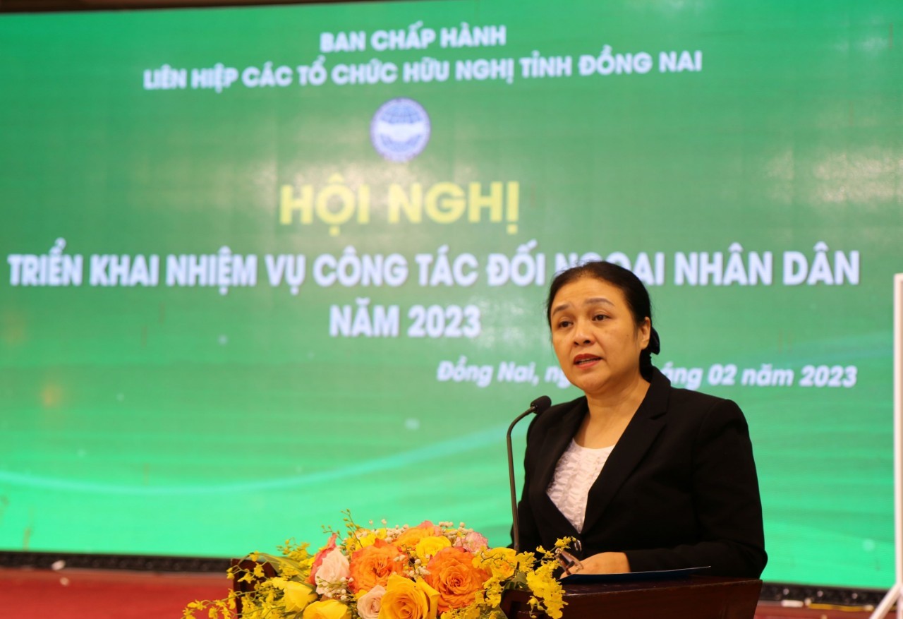 Liên hiệp các tổ chức hữu nghị tỉnh Đồng Nai triển khai 8 nội dung trọng tâm năm 2023 Liên hiệp các tổ chức hữu nghị tỉnh Đồng Nai triển khai 8 nội dung trọng tâm năm 2023