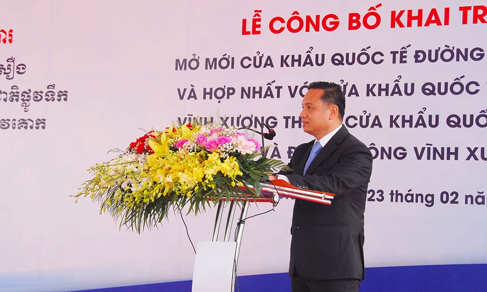 An Giang: Công bố cửa khẩu quốc tế Vĩnh Xương - Kaorm Samnor
