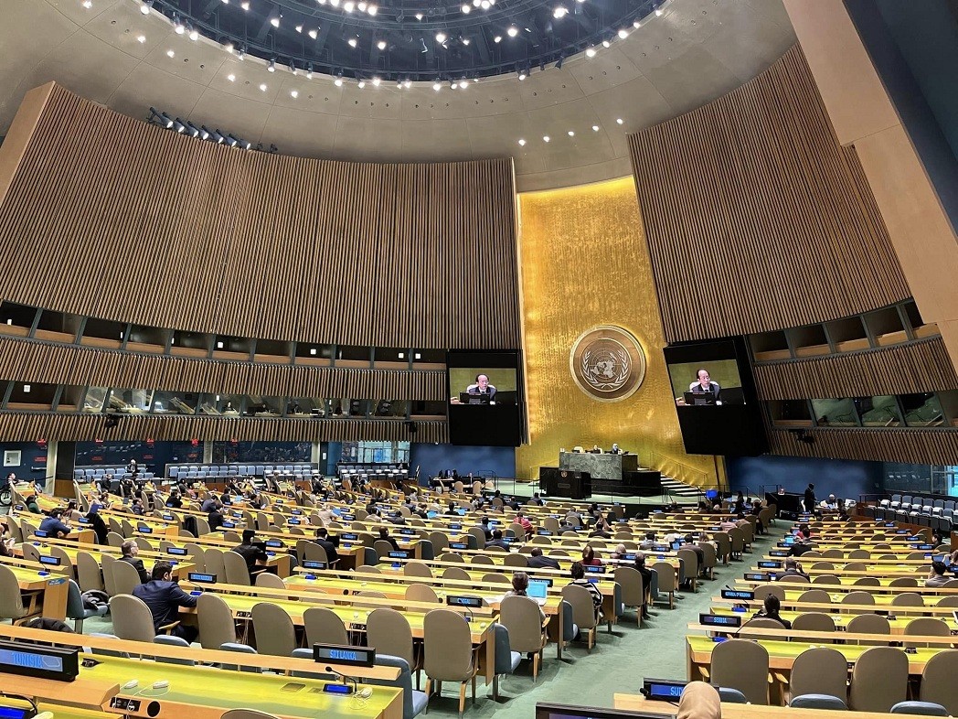 At a UN General Assembly session. Photo: VNA At a UN General Assembly session. Photo: VNA