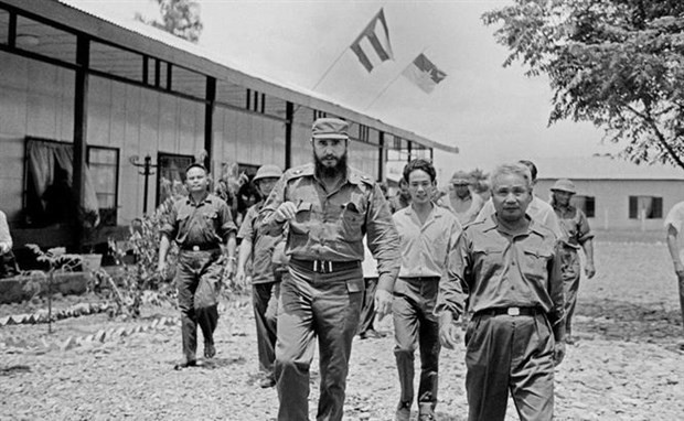 Cuban leader Fidel Castro’s visit to the newly-liberated region in central Quang Tri province in mid-September 1973 has become a symbol of fraternity between Vietnam and Cuba. Source: VNA Cuban leader Fidel Castro’s visit to the newly-liberated region in central Quang Tri province in mid-September 1973 has become a symbol of fraternity between Vietnam and Cuba. Source: VNA