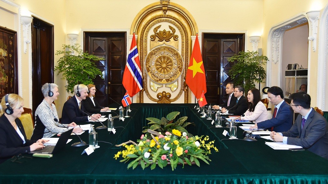 An overview of the ninth Vietnam-Norway political consultation. Photo: VNA An overview of the ninth Vietnam-Norway political consultation. Photo: VNA