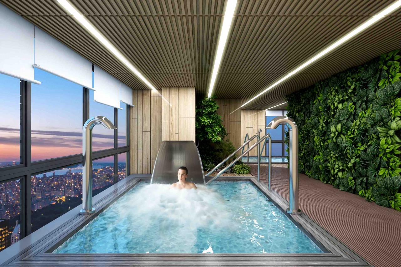 Hồ Jacuzzi Spa bốn mùa rộng 100m2 được thiết kế theo phong cách khách sạn, resort 5 sao giúp phục hồi sức khoẻ, tái tạo năng lượng cho cư dân. Hồ Jacuzzi Spa bốn mùa rộng 100m2 được thiết kế theo phong cách khách sạn, resort 5 sao giúp phục hồi sức khoẻ, tái tạo năng lượng cho cư dân.