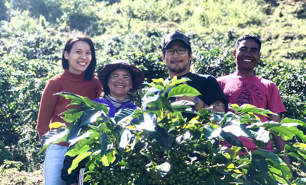 Kiyo and his wife, Pat, and Tam in the garden. Photo: Le Van Kiyo and his wife, Pat, and Tam in the garden. Photo: Le Van