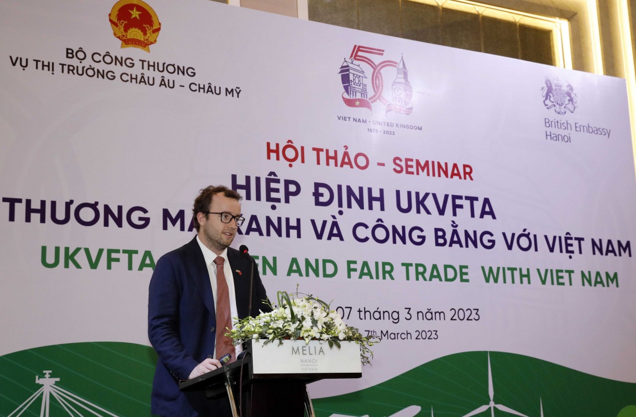 Tận dụng UKVFTA để thúc đẩy thương mại xanh và công bằng giữa Việt Nam - Anh Tận dụng UKVFTA để thúc đẩy thương mại xanh và công bằng giữa Việt Nam - Anh