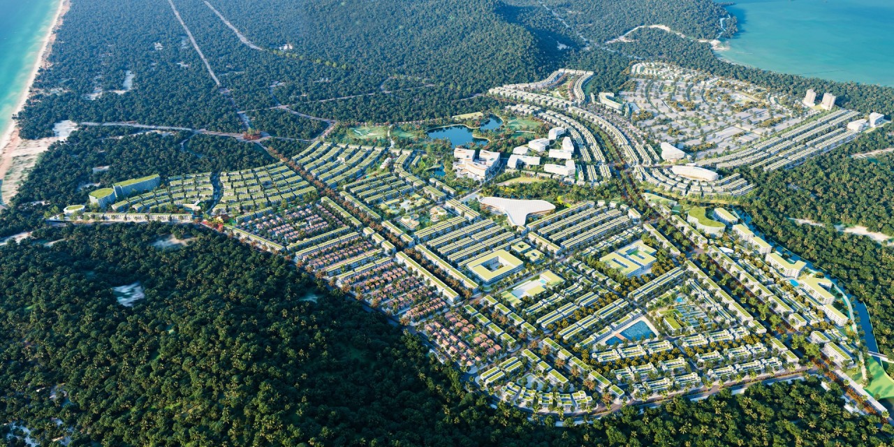 Phối cảnh đại đô thị Meyhomes Capital Phú Quốc. Ảnh: Tân Á Đại Thành Phối cảnh đại đô thị Meyhomes Capital Phú Quốc. Ảnh: Tân Á Đại Thành